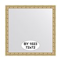 Зеркало Evoform Definite 720x720 в багетной раме 47мм, сусальное золото BY 1023