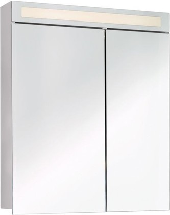 Зеркальный шкаф Dreja Uni 60, с LED-подсветкой, белый 99.9001