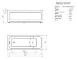 Ванна акриловая Aquatek Мия Eco-friendly 155x70, без каркаса MIY155-0000001