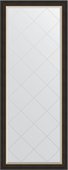 Зеркало Evoform Exclusive-G Floor 790x1980 пристенное напольное с гравировкой в багетной раме 71мм, черное дерево с золотом BY 6387