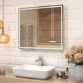 Зеркало Vigo Geometry Media Voice 800x700 LED-подсветка, подогрев, голосовое управление, Bluetooth, дата, время 048