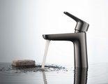 Смеситель для раковины Aquatek Бетта без донного клапана, оружейная сталь AQ1110BGM