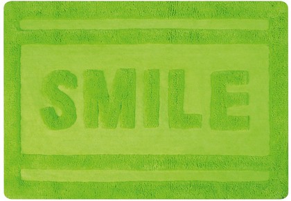 Коврик для ванной Spirella Ibiza Love Smile, 60x90см, хлопок, зелёный 1017821