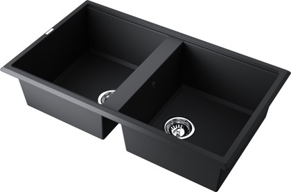 Кухонная мойка Omoikiri Tedori-86-2-BL Tetogranit, чёрный 4993924