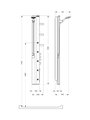 Душевая панель Hansgrohe SideWay с термостатом 26311000