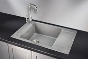 Кухонная мойка Granula 7806, 780x500, накладная, с крылом, кварц, Алюминиум 7806, АЛЮМИНИУМ