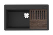 Кухонная мойка Omoikiri Kitagawa 86-LB-GB Artceramic, графит 4993794