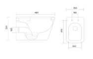 Крышка-сиденье для унитаза Aquatek Дельта 480 AQ1911-00, Soft-Close, быстросъёмное, белая AQC1911-00