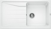 Кухонная мойка оборачиваемая с крылом, гранит, белый Blanco Sona 5 S 519674