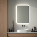 Зеркало с матированием и LED-подсветкой Defesto, 32W, 70x100см, ИК-выключатель, нейтральный белый свет DF 3809R
