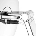 Зеркало косметическое Keuco iLook_move, подсветка, круглое, выключатель, увеличение х5, хром 17612 019004