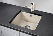 Кухонная мойка Granula 4451, 455x460, универсальный монтаж, кварц, Пирит 4451, ПИРИТ