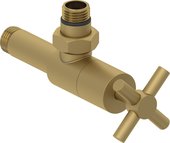 Вентиль Сунержа угловой Крест G1/2"НРxG1/2"НР, матовое золото 032-1408-1212