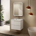 Тумба с умывальником AQUAme S3 60, подвесная, белый глянец AQM900360WH+1017000600001