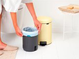 Мусорный бак с педалью Brabantia NewIcon 5л, ванильно-жёлтый 233784