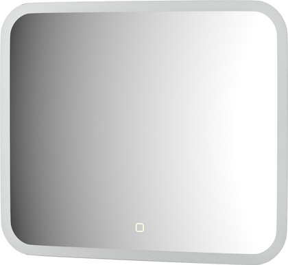 Зеркало с матированием и LED-подсветкой Defesto, 19W, 60x50см, сенсорный выключатель, тёплый белый свет DF 3813SH