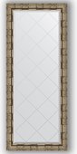 Зеркало Evoform Exclusive-G 630x1530 с гравировкой, в багетной раме 73мм, серебряный бамбук BY 4136