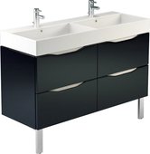 Тумба напольная с двойной раковиной, 4 ящика 120x45x87см Verona Viva VA207