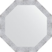 Зеркало Evoform Octagon 730x730 в багетной раме 70мм, чеканка белая BY 3870