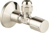 Угловой вентиль Grohe, 1/2x3/8" универсальный, для подключения смесителей, глянцевый никель 22039BE0
