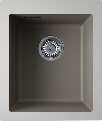 Кухонная мойка Omoikiri Omishima 41-U DG Matt Natceramic, подстольный монтаж, dust grey матовый 4997560