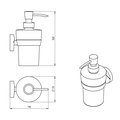 Дозатор жидкого мыла Novaservis Metalia-11 настенный, хром 0155.0