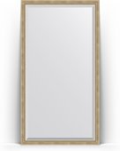 Зеркало Evoform Exclusive Floor 1080x1980 пристенное напольное, с фацетом, в багетной раме 70мм, состаренное серебро с плетением BY 6142