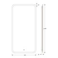 Зеркало с матированием и LED-подсветкой Defesto, 28W, 50x100см, ИК-выключатель, нейтральный белый свет DF 3805R