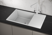 Кухонная мойка Granula Estetica ES-7807, 780x500, с крылом, кварц, Арктик 7807, АРКТИК