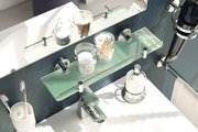 Полка для ванной ArtWelle Harmonia 40см, хром, стекло HAR 034