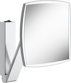 Зеркало косметическое Keuco iLook_move с подсветкой, квадратное, c выключателем, хром 17613 019004