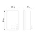 Диспенсер для мыла Nofer Inox evo 1200, матовая сталь 03050.S