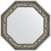 Зеркало Evoform Octagon 788x788 в багетной раме 99мм, византия серебро BY 3834