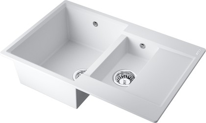 Кухонная мойка Omoikiri Daisen 78-2T-WH, с крылом, белый 4993530