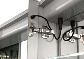Шкаф зеркало для ванной Aquatek круговая подсветка, 800x700x133 AQ7804-MLC