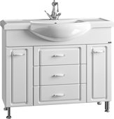 Тумба с раковиной Санта Монарх Classic 1050, напольная, белый 700105+Classic105
