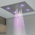 Верхний душ Bossini Dream, 3 jet, 4 светодиода, в подвесной потолок, хром H38935.030