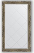 Зеркало Evoform Exclusive-G 730x1280 с фацетом и гравировкой, в багетной раме 70мм, старое дерево с плетением BY 4221