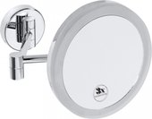 Зеркало косметическое Bemeta, настенное, LED-подсветка, d20см, хром 112102682