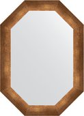 Зеркало Evoform Polygon 520x720 в багетной раме 66мм, состаренная бронза BY 7077