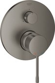 Смеситель для душа Grohe Essence встраиваемый, на 3 потребителя, тёмный графит матовый 24092AL1