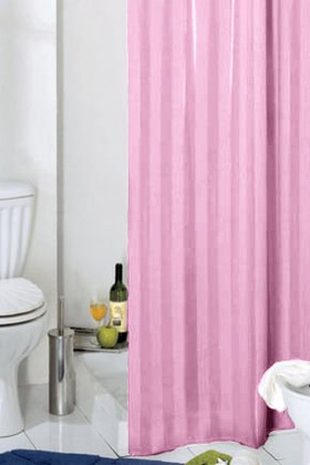 Штора для ванной Grund Rigone, 180x200см, текстиль, розовый 804.98.219