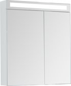 Зеркальный шкаф Dreja Max 70, LED-подсветка, белый глянец 77.9007W