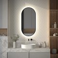 Зеркало с окантовкой Defesto Aura 50x100, LED подсветка, сенсорный выключатель, нейтральный белый свет DF 2924S