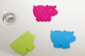 Декор для ванной Spirella Hippo, 12x12см, антискользящий, белый 4007140