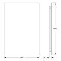 Зеркало с фацетом Defesto Glow 40x60, LED подсветка, без выключателя, тёплый белый свет DF 2512