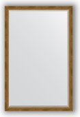 Зеркало Evoform Exclusive 1130x1730 с фацетом, в багетной раме 70мм, состаренное бронза с плетением BY 3614