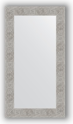 Зеркало Evoform Definite 600x1100 в багетной раме 90мм, волна хром BY 3089