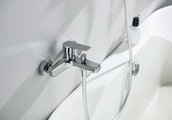 Смеситель для ванны Aquatek Лугано с душевым гарнитуром, хром AQ1748CR