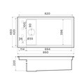 Кухонная мойка Omoikiri Kinaru Pro 86-U/I-GB Artceramic, графит 4997027